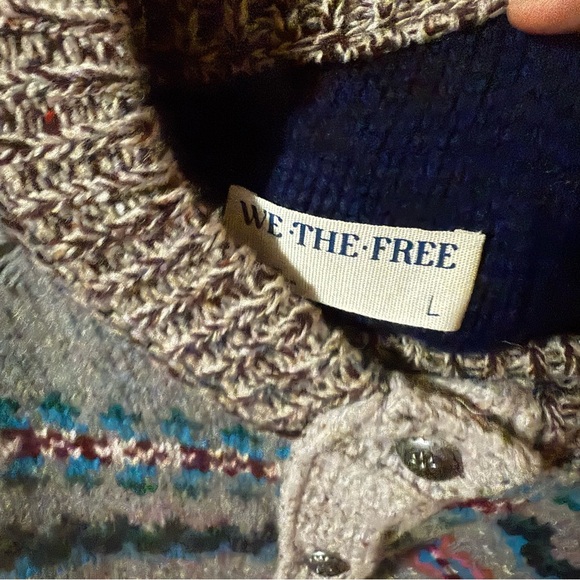 We the free bright at home cardi set/wool/Large - Picture 13 of 16